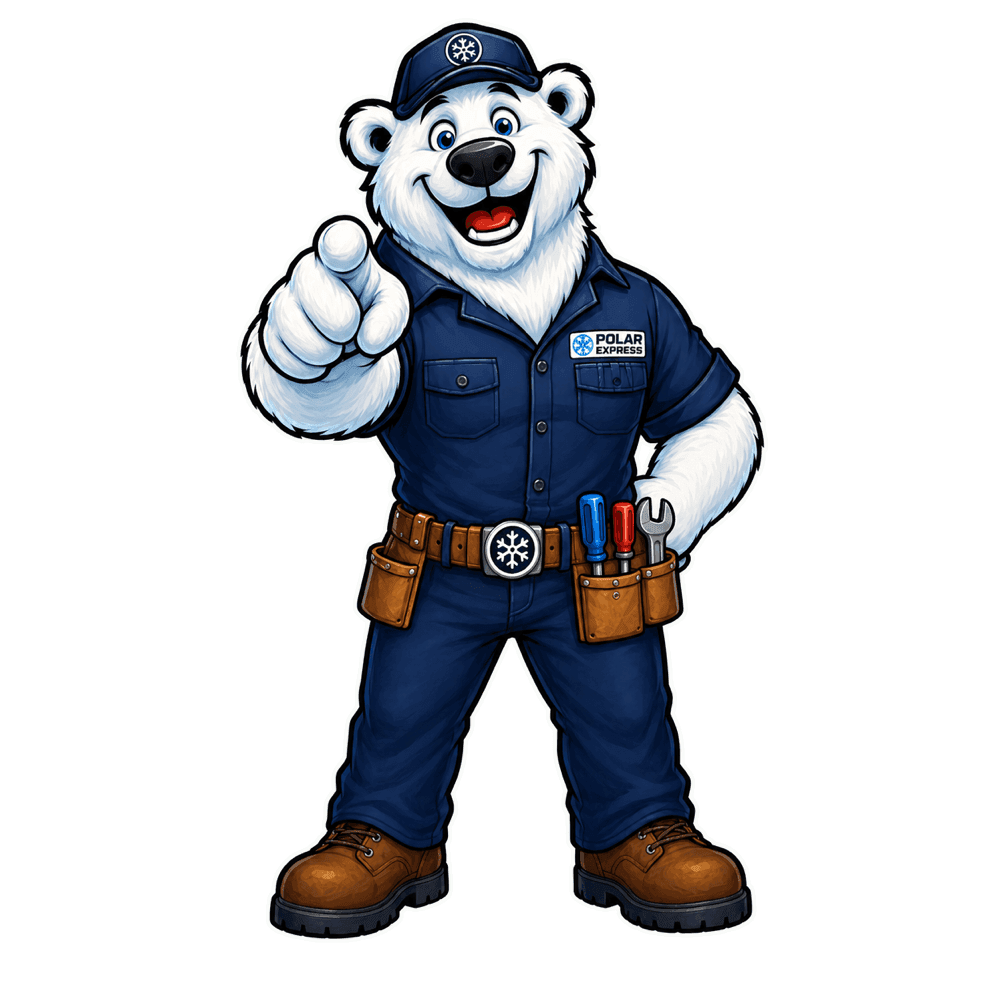 Polar Express polar bear technician